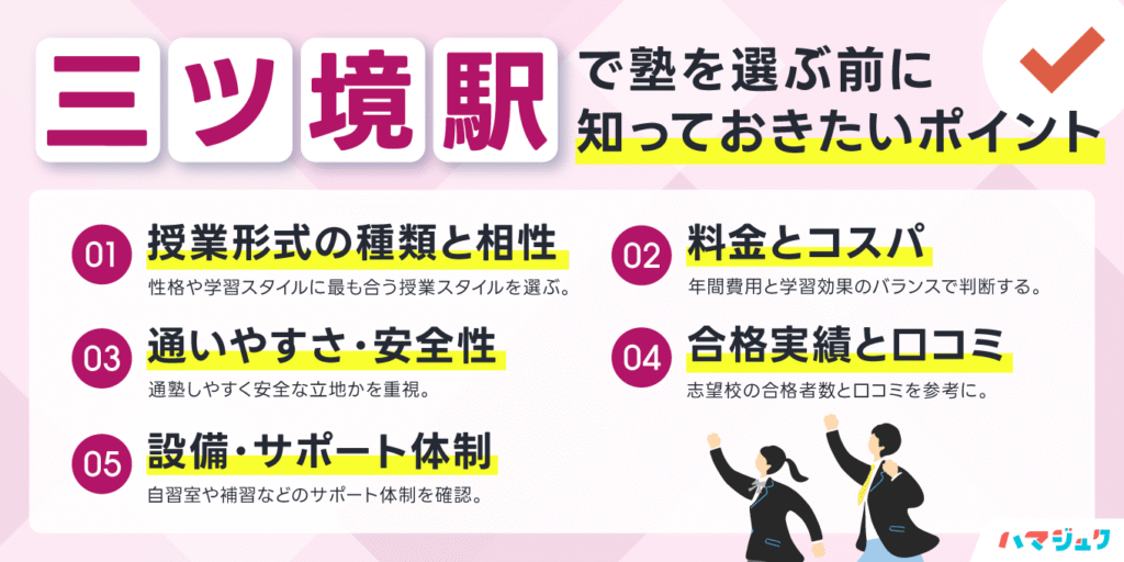 三ツ境駅で塾を選ぶ前に知っておきたいポイント