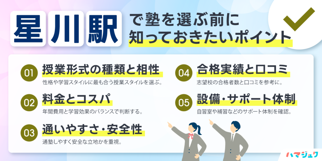 星川駅で塾を選ぶ前に知っておきたいポイント