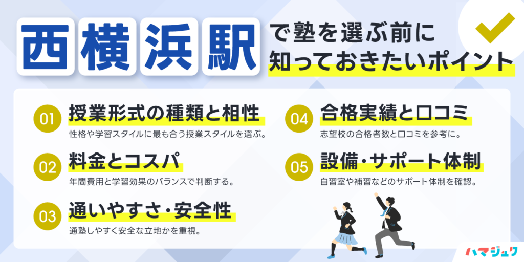 西横浜駅で塾を選ぶ前に知っておきたいポイント