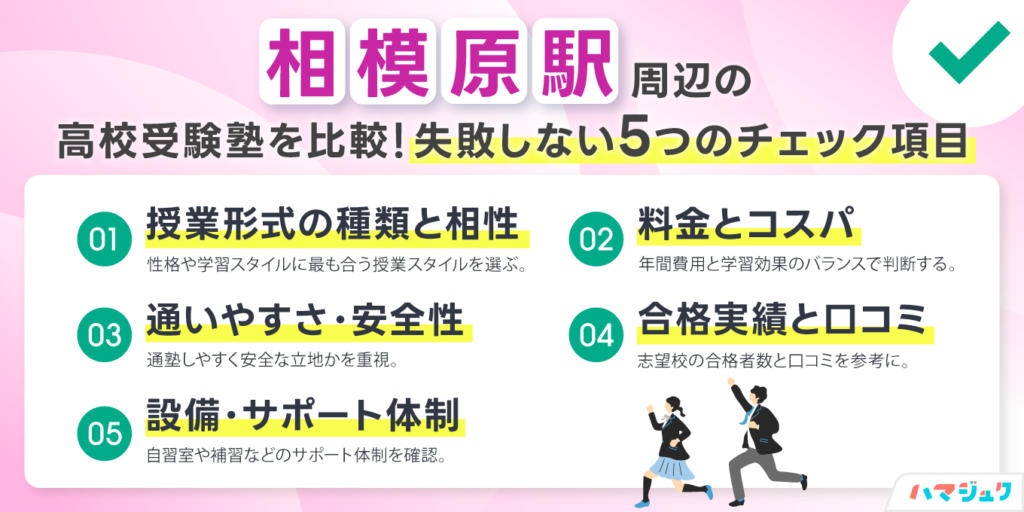相模原駅周辺の高校受験塾を比較｜失敗しない5つのチェック項目