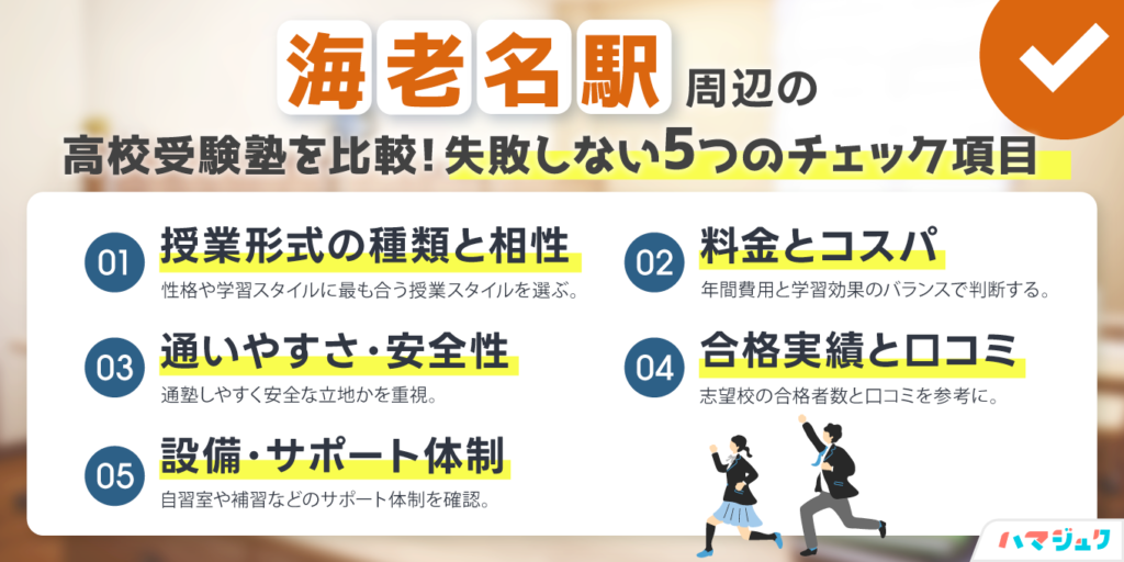 海老名駅周辺の高校受験塾を比較｜失敗しない5つのチェック項目