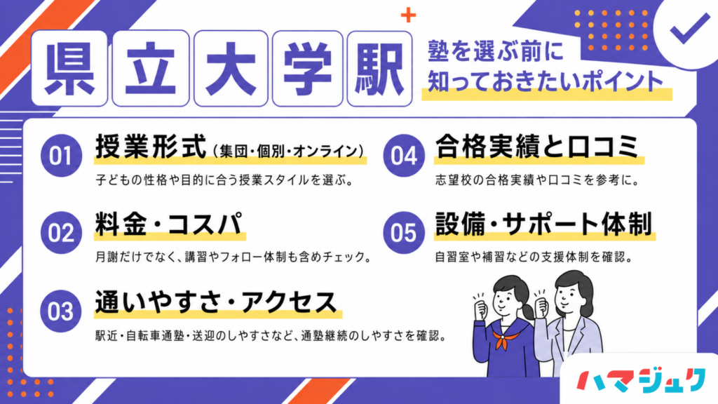 失敗しない塾選び|県立大学で見るべき7つのチェック項目