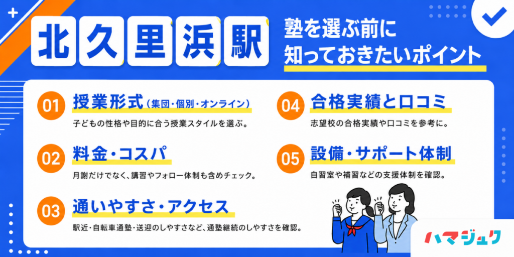 失敗しない塾選び｜北久里浜で見るべき7つのチェック項目