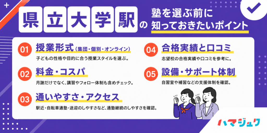 失敗しない塾選び|県立大学で見るべき7つのチェック項目