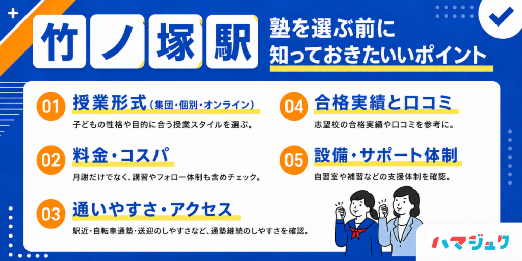 失敗しない塾選び|竹ノ塚で見るべき7つのチェック項目